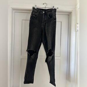 H&M & Denim Brand Stretch Skinny Jeans Distressed